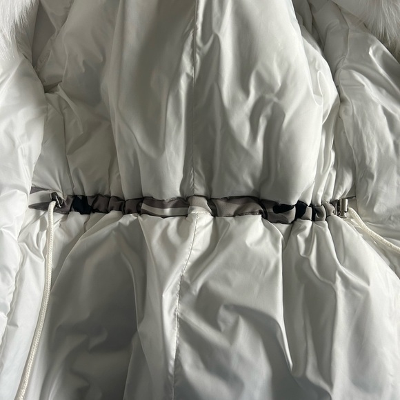 Volare New York Camouflage white fox fur jacket with hood size S NWT - Picture 12 of 15